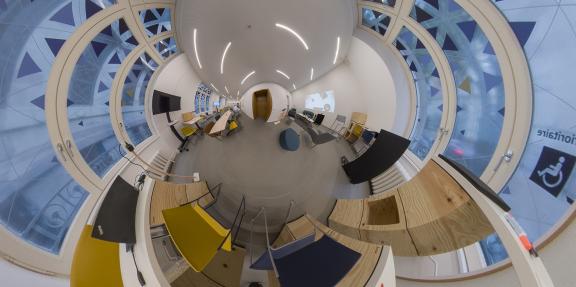 Vue du Lab de la Bnu avec fish eye 