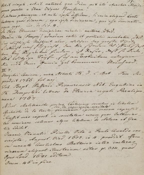 Texte manuscrit sur papier