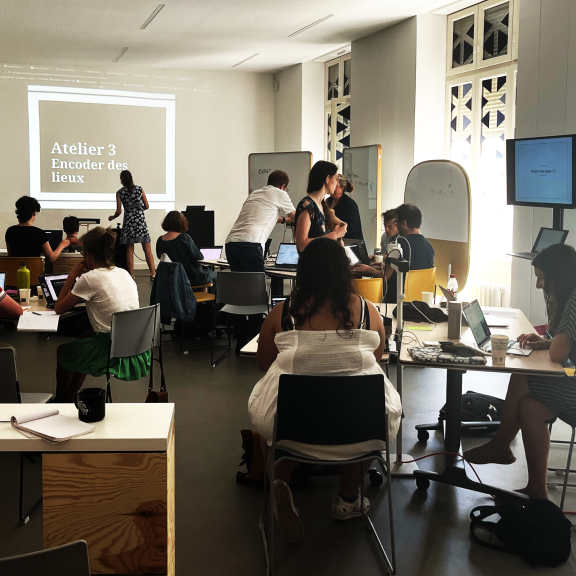 Photo d'un atelier se déroulant au Lab 