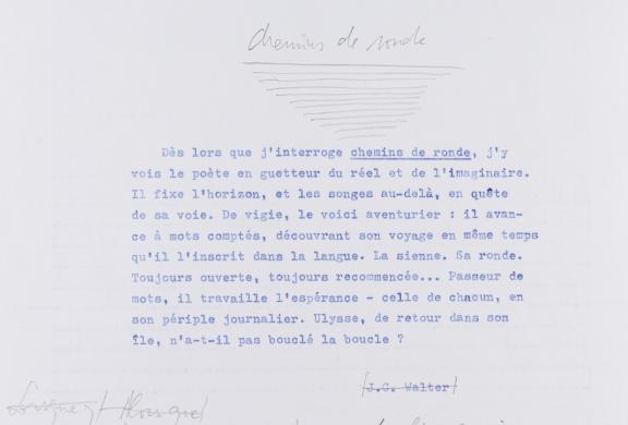 Chemins du monde, poème JC Walter 