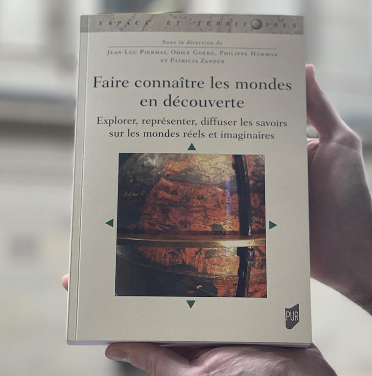 Couverture des actes du colloque international Faire connaître les mondes en découverte
