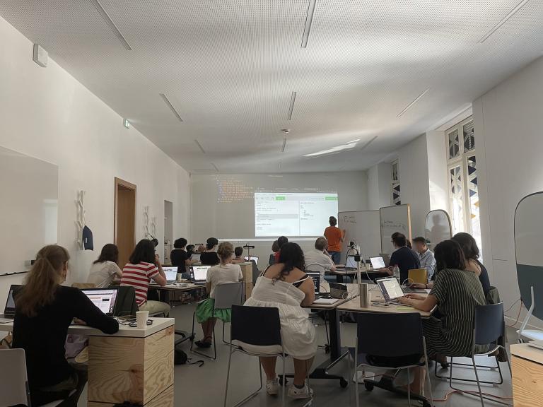 Séance de travail au Lab 