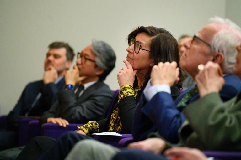 Auditorium, coté salle lors du vernissage 