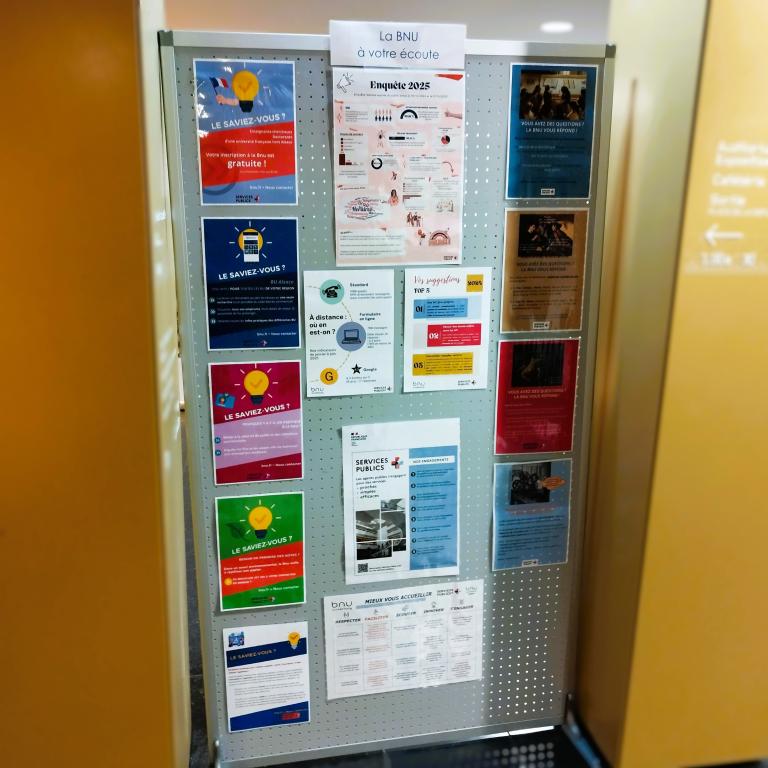 Panneau d'affichages Bnu